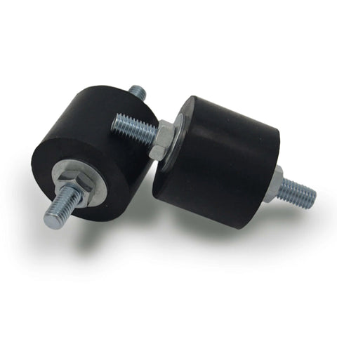Heavy Duty Anti Vibration Rubber Isolator Mounts With M8 Studs, 4 Pack, shown with high durometer damping and bonded studs