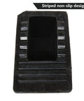 Heavy Duty Rubber Wheel Chocks 4 Pack For Trailers And RVs Ideal For Cars Travel Trailers Trucks And ATVs 6.3 X 4 X 4 Inches UV And Oil Resistant All Weather Black Chocks By CertBuy showing striped non-slip design
