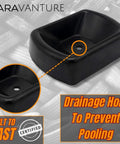 Jack Wheel Chock Dock Block Fits 6 Inch Caster Wheels Heavy Duty Reinforced Rubber with drainage hole to prevent pooling.