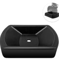 Heavy Duty Rubber Wheel Dock For Trailer Tongue Jacks 8 To 10 Inch Casters Caster Chock For RV Camper Boat Cargo Gear Easy To Store Black