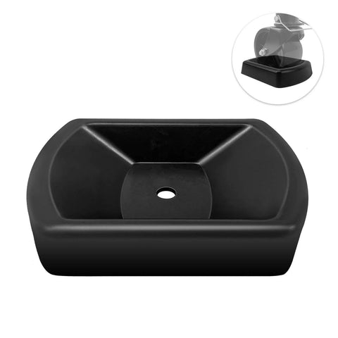 Heavy Duty Rubber Wheel Dock For Trailer Tongue Jacks 8 To 10 Inch Casters Caster Chock For RV Camper Boat Cargo Gear Easy To Store Black