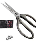 Heavy Duty 8.5 Inch All Purpose Scissors With Reinforced Stainless Steel Blades And Durable Metal Handles For Home Office Easy Cutting