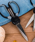 Industrial Grade Heavy Duty Scissors Multipurpose Shears For Sewing And Crafting With Stainless Steel Blades And Comfortable Handles