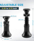 Heavy Duty Screw Jack Set For Leveling Milling And Drilling Machines With A 2.25 To 3.72 Inch Range, 1.25 Inch Base Diameter