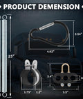 Heavy Duty Tender Spring Kit For Semi Trucks With 3 In 1 Hose Holder And 3 Hole Clamp Holder 25 Inch Air Lines Kit 2 Style Holders