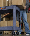 Heavy Duty Service Cart That Hauls Like A Workhorse, 500 Pound Capacity, Dual 30 By 16 Inch Shelves, Rust Resistant