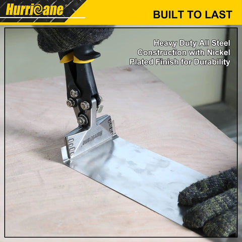 3 Inch Sheet Metal Hand Seamer for Heavy Duty Bending and Flattening, ergonomic straight flat smooth jaw bending metal sheet