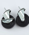 Heavy Duty Shelf Caster Wheels Set Of Four For Wire Shelving With Stem Size One Quarter By Twenty Thread And Smooth Rolling Wheels