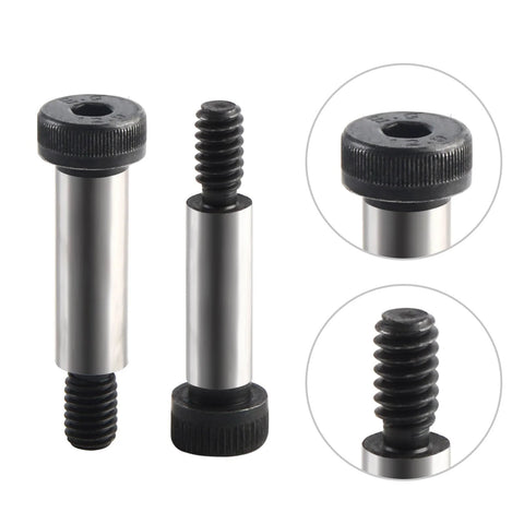 Six Piece Beefy Heavy Duty Alloy Steel Shoulder Bolt Set One Quarter Inch Shoulder Diameter And Three Quarter Inch Shoulder Length