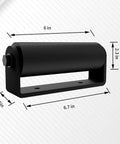 ✝️ [Heavy Duty] 2 Pack Slide Gate Guide Roller，6" Hard Nylon Sliding Rolling Gates Guider with C Post Welded Bracket dimensions