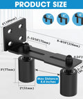 Heavy Duty Slide Gate Roller Guide With Steel L Rear Post Bracket And Adjustable Nylon Roller Rolling Gate Hardware Kit