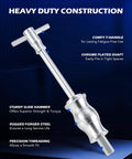 Bearing Press Kit & Blind Hole Collet Bearing Race and Seal Puller Extractor Kit, heavy duty slide hammer with chrome plated shaft