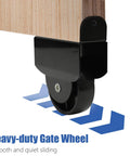 Sliding Gate Hardware Kit Heavy Duty Rolling Gate System for Metal and Wooden Outdoor Gates with Smooth Silent Rollers