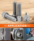 Heavy Duty 5/16-18 Socket Head Cap Screws 1 Inch With Allen Drive Full Thread Bright Finish Stainless Steel 304 18-8 A2-70 Pack Of 25 Ideal For Automotive Machinery DIY Projects And Outdoor Use MewuDecor