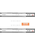 Soft Close Drawer Slides Set With Heavy Duty Ball Bearing Full Extension Side Mount Rails and screws