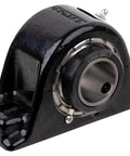 Front view of Built-Tough Heavy-Duty Solid-Housed Pillow Block Spherical Roller Bearing With 2-11/16 Inch Bore PB22443H, cast iron housing