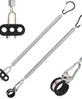 Two Pack 20 Inch Tender Spring Kit With Hose Holder And 3 Hole Clamp Holder Heavy Duty Air Line Kit For Semi Truck Trailer And Tractor Two Style Air Line Holders For Tough Road Trips, showing springs and clamps.