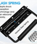 Two Pack Heavy Duty Spring Loaded Surface Mount Handles with steel spring design for tool boxes and cabinets, ambidextrous grip.