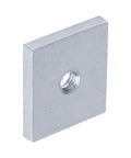 Heavy Duty Square Channel Washer For One And Five Eighths Inch Strut Channel With Three Eighths Inch Sixteen Tapped Hole Size One And Three Eighths By One And Half Inches Seven Thirty Seconds Inch Thick Low Carbon Steel Pack Of Twenty