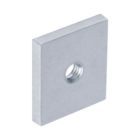Heavy Duty Square Channel Washer For One And Five Eighths Inch Strut Channel With Three Eighths Inch Sixteen Tapped Hole Size One And Three Eighths By One And Half Inches Seven Thirty Seconds Inch Thick Low Carbon Steel Pack Of Twenty