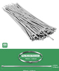 Heavy Duty Stainless Steel Fence Ties 11.8 Inch For Chain Link Fence Chicken Coop Dog Fence Outdoor Fencing And Thermal Insulation 304 Stainless Steel Cable Ties With Reinforced Locking Head To Prevent Loosening Sinlon