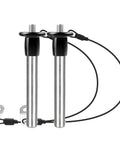 Heavy Duty Stainless Quick Release Pin VXCICC 0.39 Inch Diameter Ball Locking Pin With Push Button Round Handle and Lanyard