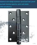 Heavy Duty Stainless Steel Door Hinges Built Like A Tank 5 Inch By 3 Inch Square Corner 304 Stainless Steel Ball Bearings Rust Proof Non Removable Pin