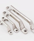 Set of Heavy Duty 304 Stainless Steel Drawer Cabinet Pull Handle 100mm Center Hole For Cabinets And Drawers, polished silver finish.