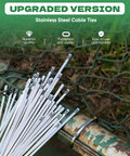Heavy Duty Stainless Steel Fence Ties 11.8 Inch For Chain Link Fence Chicken Coop Dog Fence Outdoor Fencing And Thermal Insulation