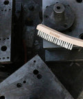 Wire Brush, Heavy Duty Stainless Steel Wire Brushes for Cleaning Rust with 14" Long Beech Handle on metal surface