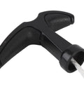 Heavy Duty Nylon Starter Rope And Handle With Comfortable Grip For 2 Stroke Engines, showing black ergonomic handle and braided cord