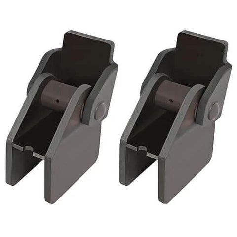 Two Pack Heavy Duty Steel Dump Truck Trailer Hinges Compatible With Two Inch Rectangular Tube Up To Six Inch Or Wider Durable Rust Resistant