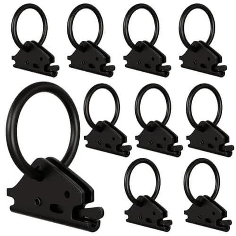 Beefy Heavy Duty Steel O Ring Pack Of 10 With 4500 Lbs Break Strength For E Track Tie Down System displayed