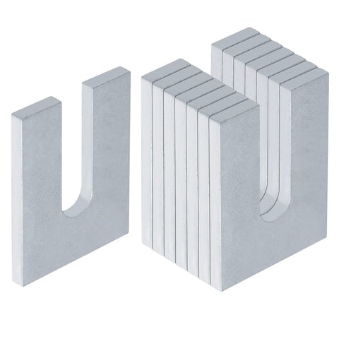 Heavy Duty Steel Horseshoe Shim Washers Kit 4 X 3 Inch 1/4 Inch Thick For 3/4 Inch Bolts Pack Of 8 Hot Dip Galvanized