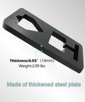 Heavy Duty T Post Puller 13.3mm Thick Steel For Pulling T Posts Using Chains S Hooks Jacks And Tractor Buckets, thickened steel plate visible