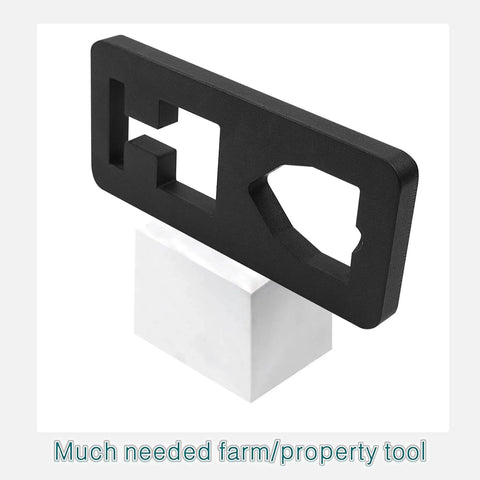 Heavy Duty T Post Puller 13.3mm Thick Steel For Pulling T Posts Using Chains S Hooks Jacks And Tractor Buckets on display stand