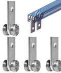 2 Wheel Trolley Assembly Stable Welded Roller Design for 1-5/8 Inch Wide and Taller Strut Channels Heavy Duty Steel Build