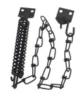 Heavy Duty Storm Door Closer With Screen Door Chain Protector built to last from spring steel, rust resistant, in black finish.