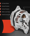 Drop-In Heavy Duty Alternator Replacement For Subaru Outback And Legacy 2010 2011 2012 2.5L, 12V 110A With Six Groove Pulley, Clockwise Rotation, Plug And Play Fit, Compatible With A003TG6191 And A003TG6191ZC, Reference Numbers 11409N 11409 2104309, front view