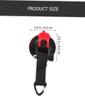 Heavy Duty Suction Cup Hooks For Outdoor Use Car Tent Mounts Waterproof Vacuum Hangers compact size measurement image