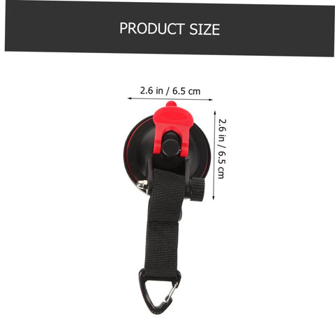 Heavy Duty Suction Cup Hooks For Outdoor Use Car Tent Mounts Waterproof Vacuum Hangers compact size measurement image