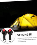 Heavy Duty Suction Cup Hooks for Outdoor Use Car Tent Mounts shown with yellow camping tent at night