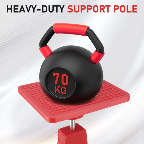 Cabinet Jacks Support Pole for Installing Cabinets Steel 11.8" to 23.5" 3rd Hand System Steel with 70kg weight on red platform