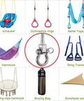Heavy Duty Swing Hangers Stainless Steel 2 Pack 1800 Lb Capacity Indoor Outdoor with attachments for various activities