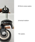 Heavy Duty Swivel Caster With 1.5 Inch Threaded Bar And M8x25 Nut Spacer, focus on universal rotation and PU casters
