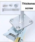 Thickened screw and adjustable stem of Heavy Duty 6 Inch Locking Swivel Caster Wheels for Scaffolding with brakes