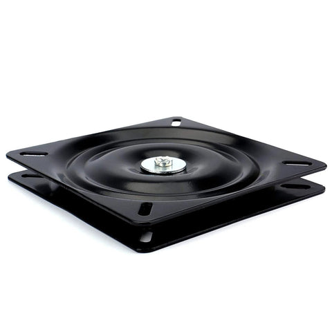 Heavy Duty Square Swivel Plate Replacement for Bar Stools and Chairs with Full Ball Bearings Steel Plate on white background