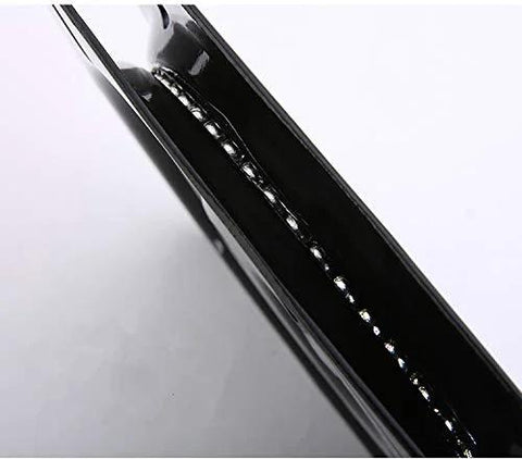 Close-up of heavy duty square swivel plate replacement showing full ball bearings steel structure, 9.65 inch square, 0.1 inch thick.