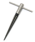 Heavy Duty Workhorse T Handle Tapered Reamer Tool With Six Flutes for bridge pin hole reaming, metal handle, tapered design