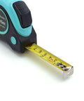 Turquoise Heavy Duty Tape Measure - 16 ft / 192 in showing extended blade with clear markings.